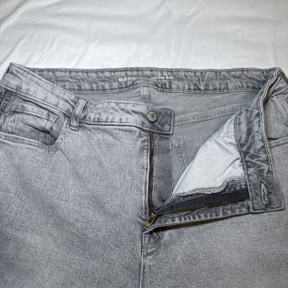 Old Navy Jeans Womens 14 Gray Vintage Slim Jeans Stretch Denim Smooth Pocket EUC - Picture 3 of 13